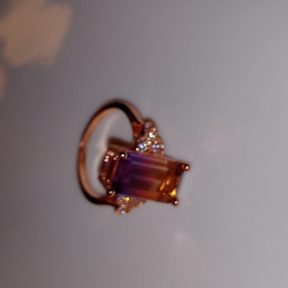 Ring size 8 gold plated brand new Tourmaline gemstone 💎💍 - Picture 5 of 5